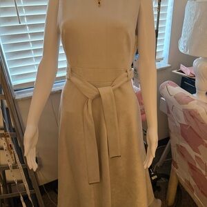 Calvin Klein Faux-Suede Belted Midi Dress size 8